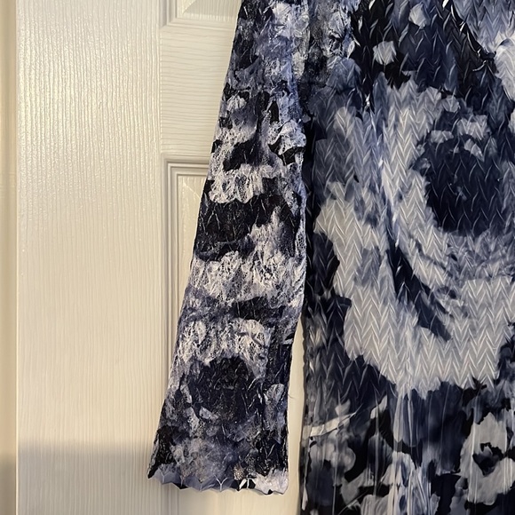 Komarov size X/L blue and white dress - Picture 6 of 11